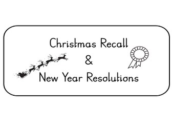 Christmas recall and New Years resolutions