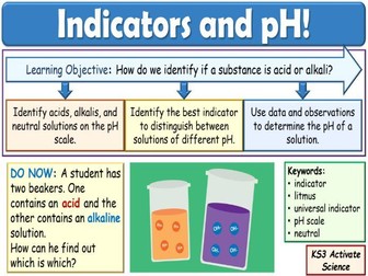 Indicators and pH KS3 Activate Science