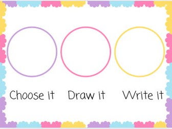 CVC choose it, write it, draw it.