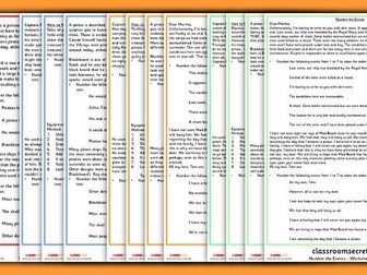 KS2 SATs Reading Practice Number the Events- by Classroom Secrets