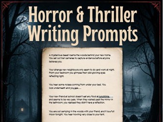 Horror Creative Writing Prompts