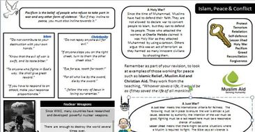 AQA/WJEC: Religion, Peace and Conflict Knowledge Organiser