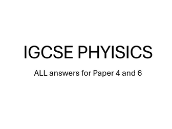 IGCSE Physics 0625 cheat sheet