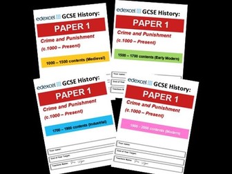 GCSE: Edexcel Crime and Punishment Revision Guide (Bundle)