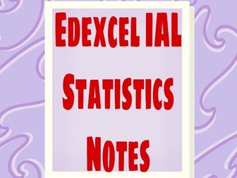 Edexcel IAL Statistics S1