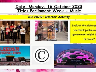 Parliament Week Lesson - Music Theme