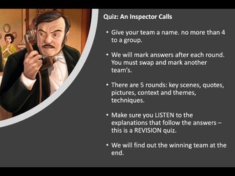 An Inspector Calls Quiz