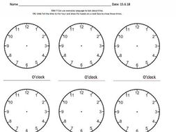 Telling the Time Worksheet | Teaching Resources