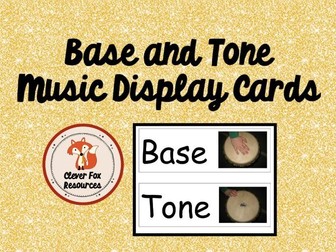 Base and Tone Display Cards. Where to position hands. Drumming