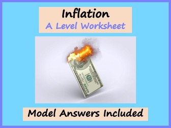 Inflation Worksheet - A Level Economics