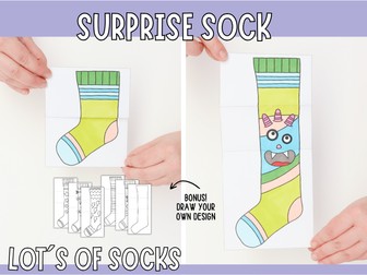 Magic Expanding Socks Craft – Printable for World Down Syndrome Day