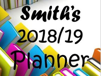 A5 Teacher's Planner (Fully editable) - Updated for 2018