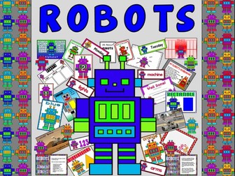 ROBOTS TEACHING RESOURCES - ROLE PLAY DISPLAY KS 1-2 EARLY YEARS TOYS MACHINES