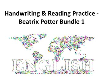 Handwriting & Reading Practice - Beatrix Potter Bundle 1