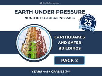 Earthquakes Reading Pack | KS2 | Y4–5