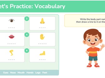 Body Parts ESL Lesson for Kids | Have & Has Grammar Practice