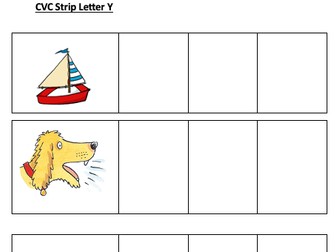 (Oxford Reading Tree) Reception level Phonics CVC Strips – Letter Sound Practice