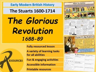KS3 Stuart British History: The Glorious Revolution William III & Mary II