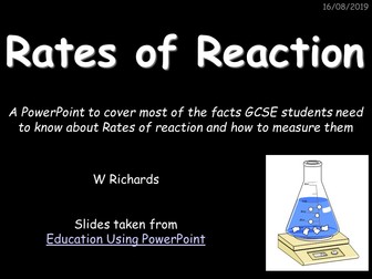 GCSE Chemistry - Rates of Reaction
