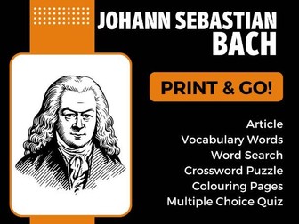 J.S. Bach - No Prep Emergency Sub Plans for Non Music Subs
