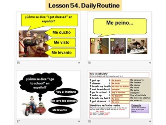 Lesson 54 Spanish. Daily Routine