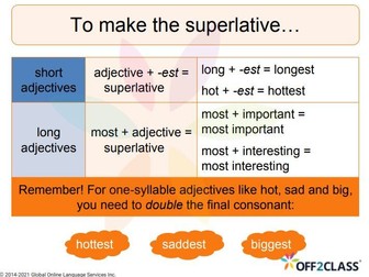 Free ESL Lesson: Superlative Adjectives