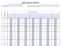 DofE Assessors Checklist Teaching Resources DofE Assessors Checklist Teaching Resources