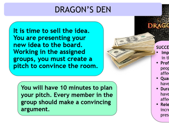 Dragon's den task