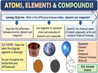 Atoms, Elements, and Compounds KS3 Activate Science