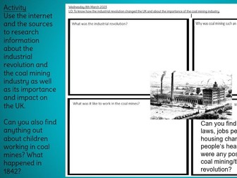 Selby - local area study - coal mining and the industrial revolution