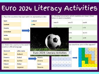 Euro 2024 Literacy Activities