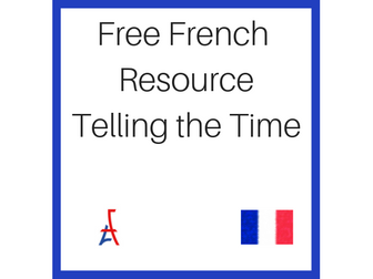 Free French Resource Telling the Time