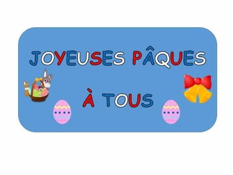UPDATED 2023 !! Easter Activities in French - KS2 & early KS3