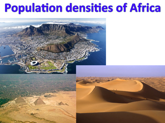 KS3 Africa - Population densities of Africa
