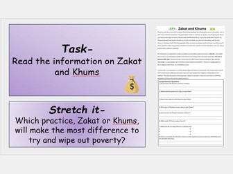 Zakat and Shi'a Khums in Islam