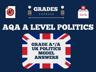 A*/A AQA A LEVEL POLITICS: UK POLITICS MODEL ANSWERS