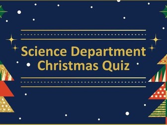 Science Christmas Quiz 2025