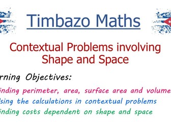 Contextual Problems involving Shape and Space