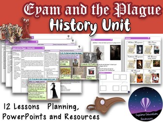 EYAM and the PLAGUE History Unit - 12  Outstanding Lessons