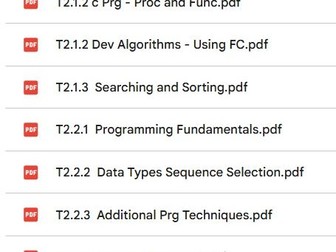 OCR GCSE(9-1) Computer Science J277 Exam Revision Tests
