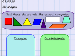 Shapes Notebook | Teaching Resources