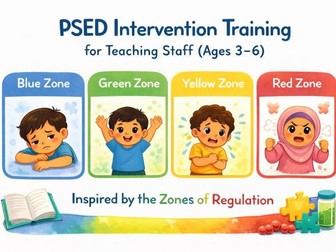 Supporting PSED: Intervention Strategies for 3–5 Year Olds – Teaching Staff Workshop