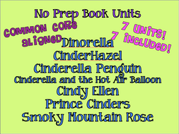 Seven FUN CINDERELLA No Prep Units