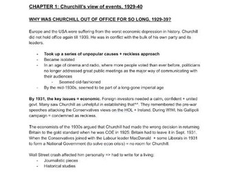 OCR A Level: Churchill and Britain, 1930-1997