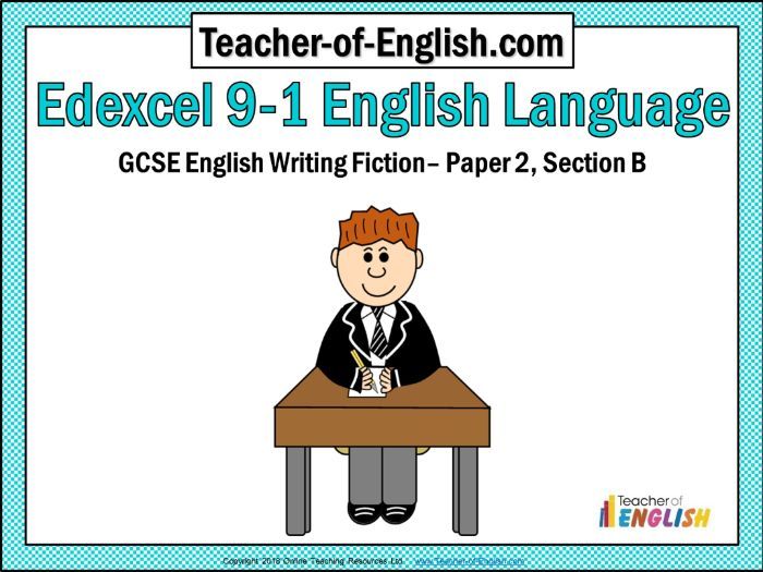 Edexcel GCSE English Exam - Paper 2 Section B | Teaching Resources