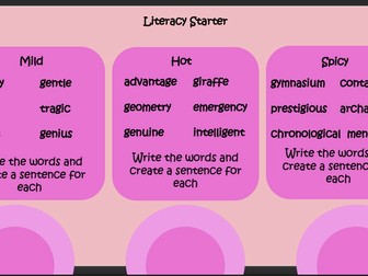 Morning Starters - Upper Primary