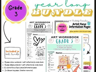 Grade 3 Art Workbook (Full set )