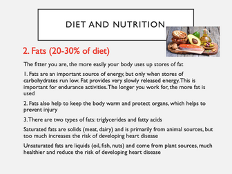 GCSE PE Diet and Nutrition Bundle