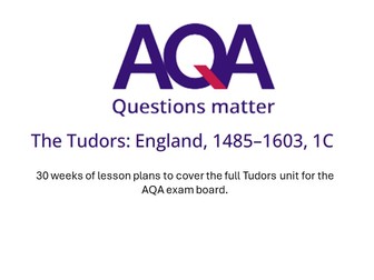 Full unit of work planning for 1C Tudors (AQA A level history)