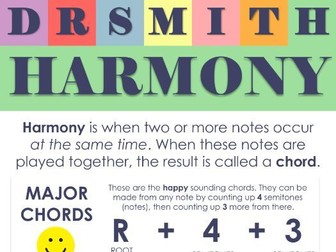 Harmony DR SMITH Music Poster